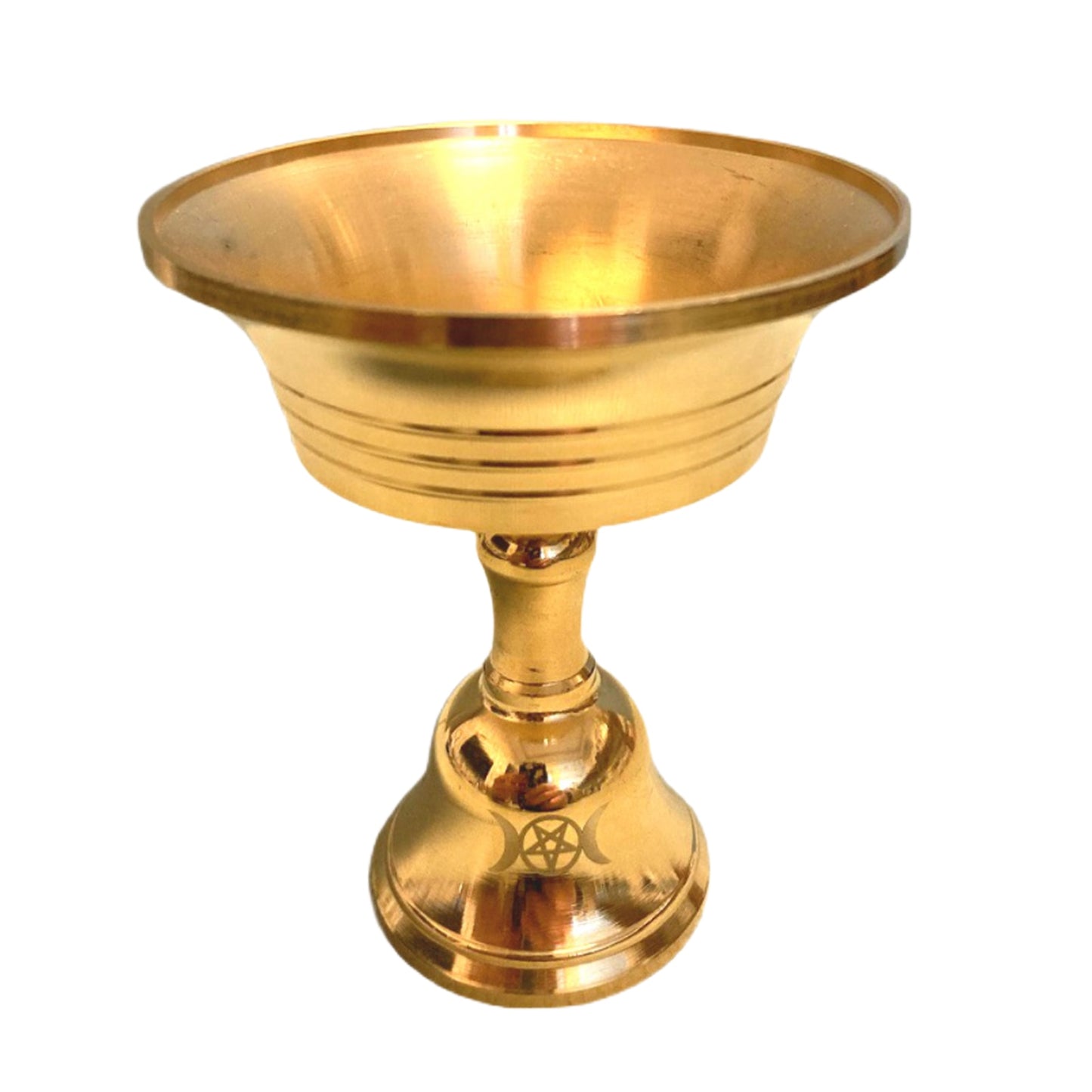 Brass Oil Lamp Holder Ghee Lamp Butter Lamp Holder Golden Cup Candle Candlestic image 0