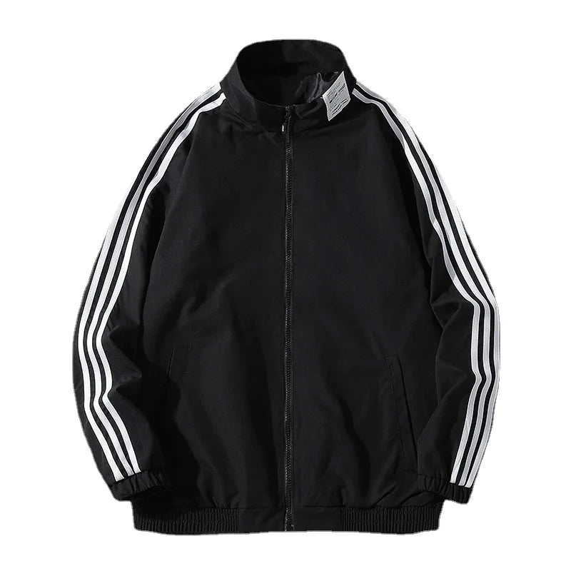 Trendy Fashion Winter Windproof Lapel Simple Solid Color Windbreaker Outdoor Jo image 0