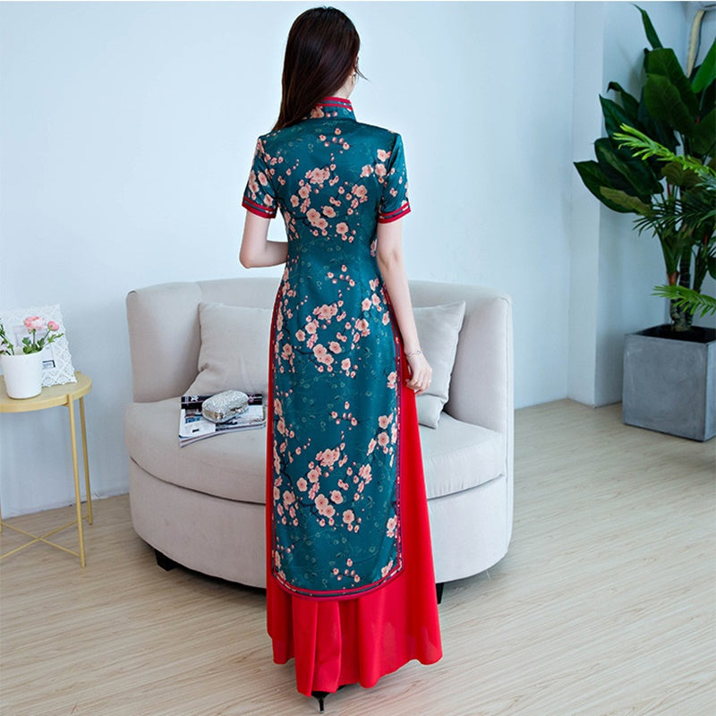 Cheongsam Chinese Oriental Dresses 2019 Prom Elegant Japanese Yukata Kimonos Fe image 4