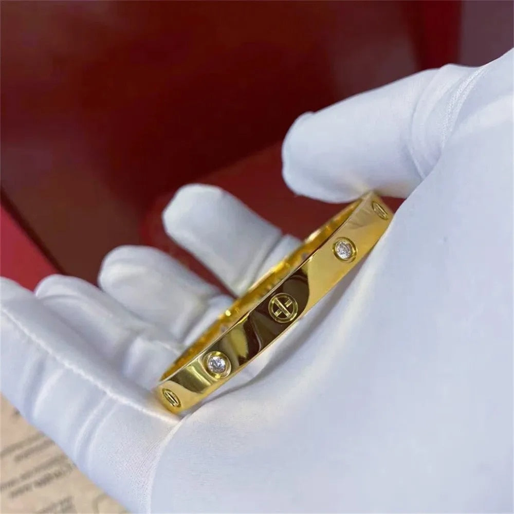 2023 New Design Gold Color Zircon And Cross Nut Nail Bracelet Gold & Bangle For image 15