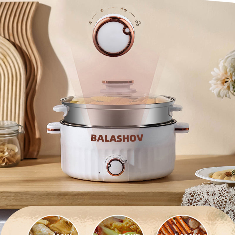 3L 110V Portable Electric Rice Cooker Multifunctional Pan Non-stick Cookware fo image 5