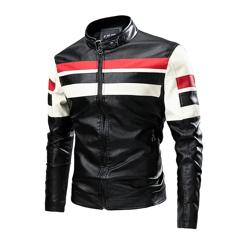 2024 Spring Men Zipper Jacket High Quality Male Jacket Multi Pocket Casual Moto image 0