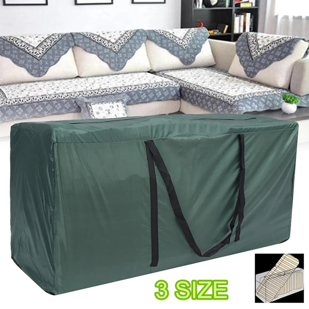 600D Oxford Fabric Waterproof Christmas Tree Handle Storage Organizer Bag Kids image 1