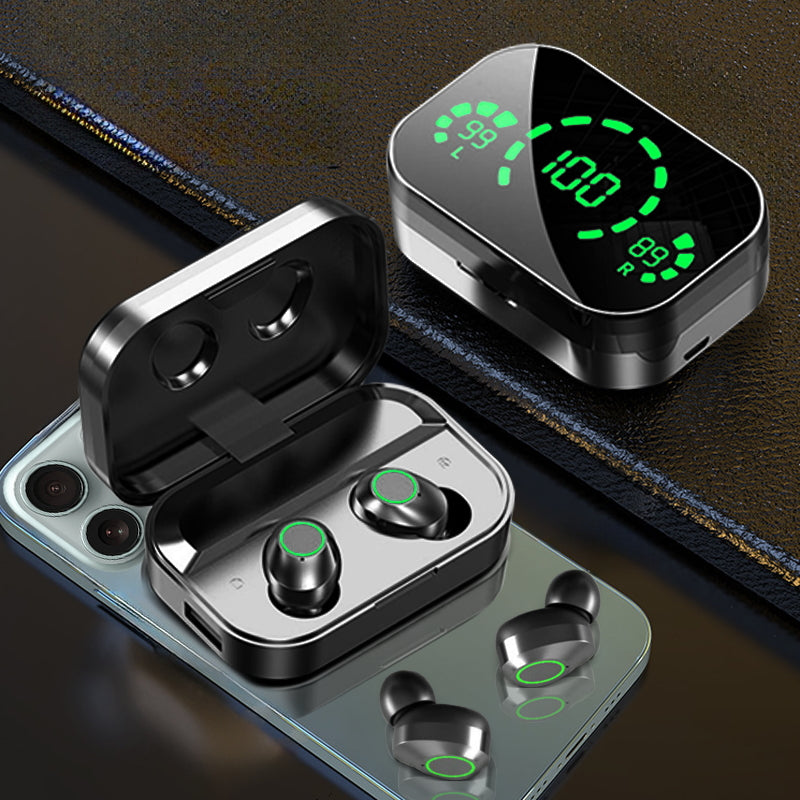 2024 New Three-screen Intelligent Digital Display Power Wireless Earphones High image 3
