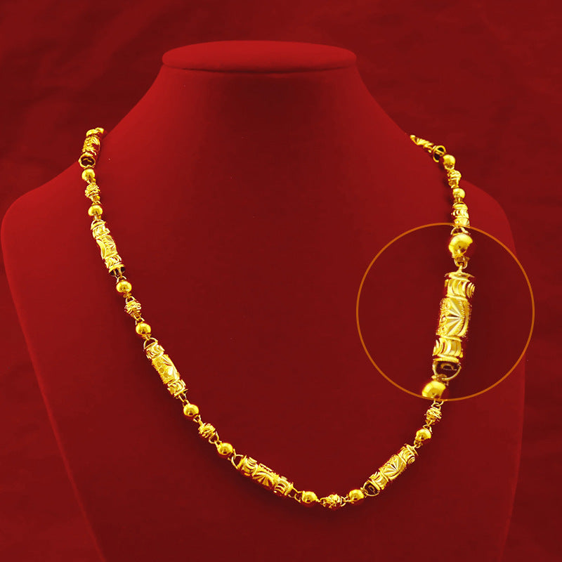 30g 14k Gold Real Gold Necklaces Shiny Choker Snake Chain Exquisite Necklace Gi image 0