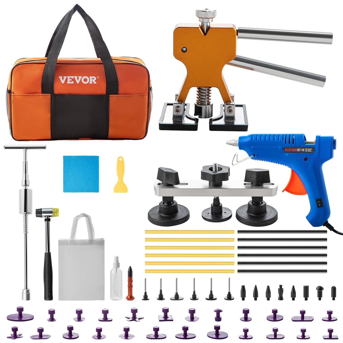 VEVOR Car Paintless Dent Repair Tools 53/60/69/74/89/98 Pcs Automotive Suction image 1