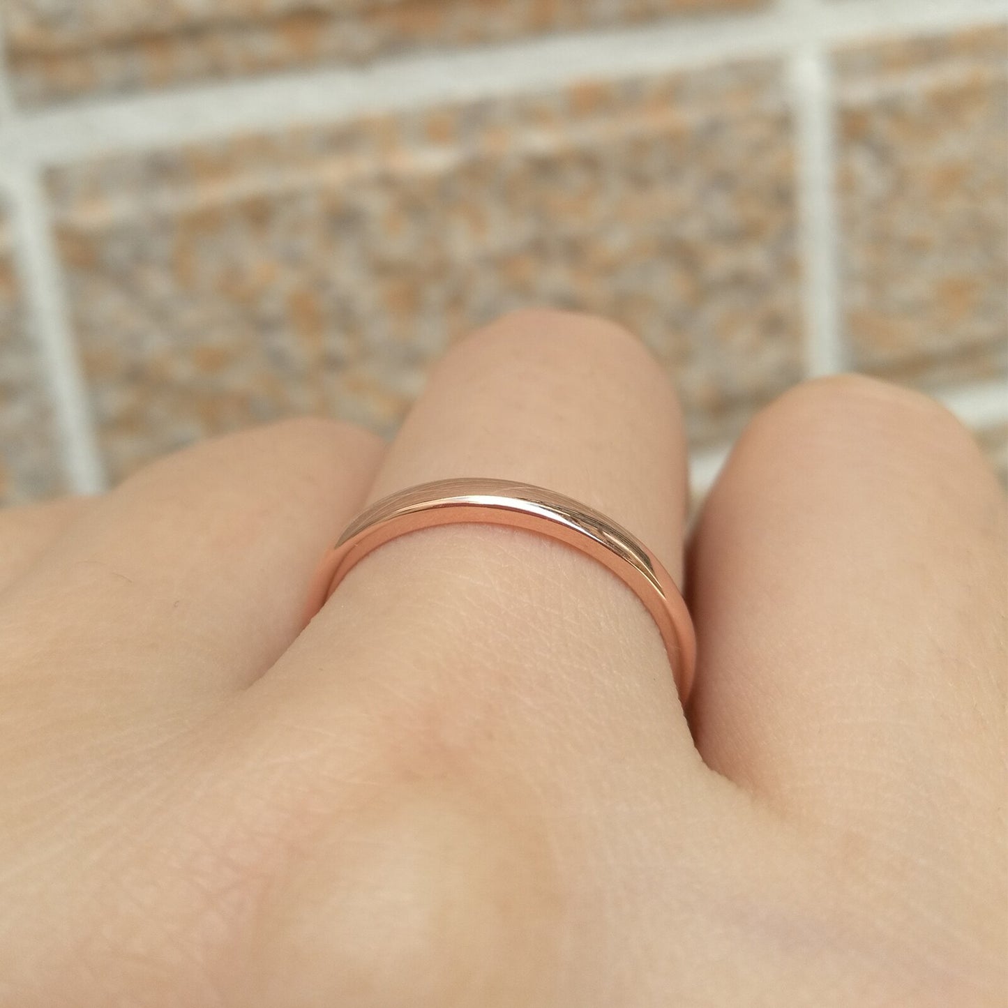 Newshe Rose Gold Color Fingers Ring For Women Solid 925 Sterling Silver image 2