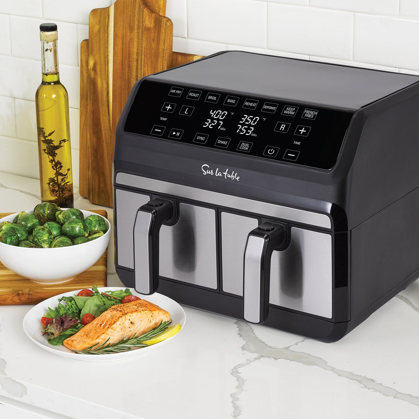 Sur La Table Digital 8 Quart Double Basket Air Fryer with Multi Cook image 4