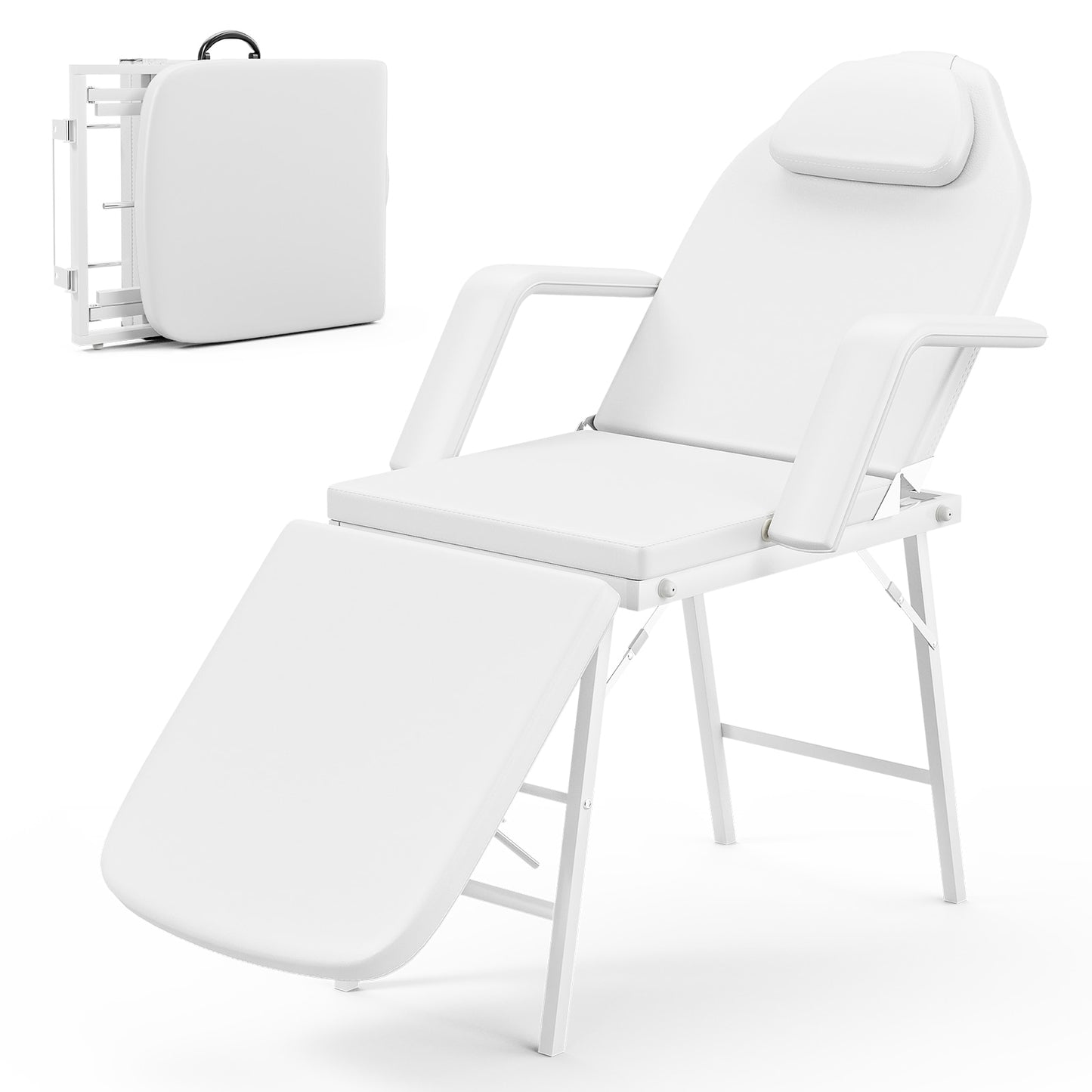 Two Colors Massage Table Beauty Salon SPA Tattoo Bed Facial Chair image 4