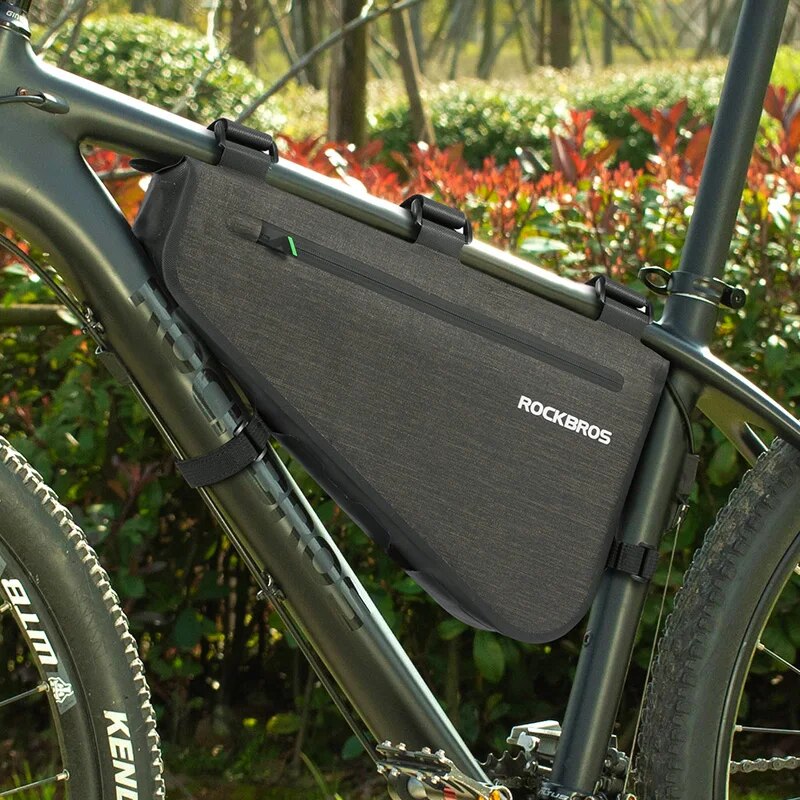 ROCKBROS Rainproof Bike Bag Large Capacity MTB Road Frame Bag Triangle Pouch Wa image 6
