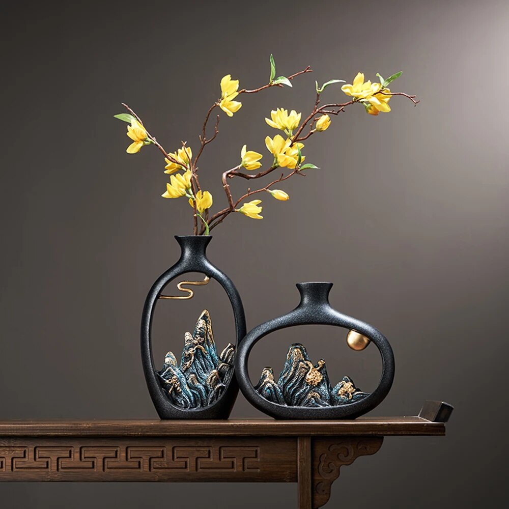Resin Vase Table Decoration & Accessories Home Decoration Luxury New Chinese St image 4