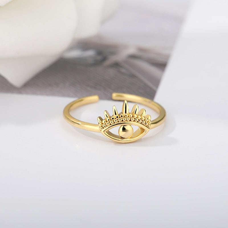 Stainless Steel Rings for Women Aesthetic Sunflower Gold Plated Wedding Couple image 38