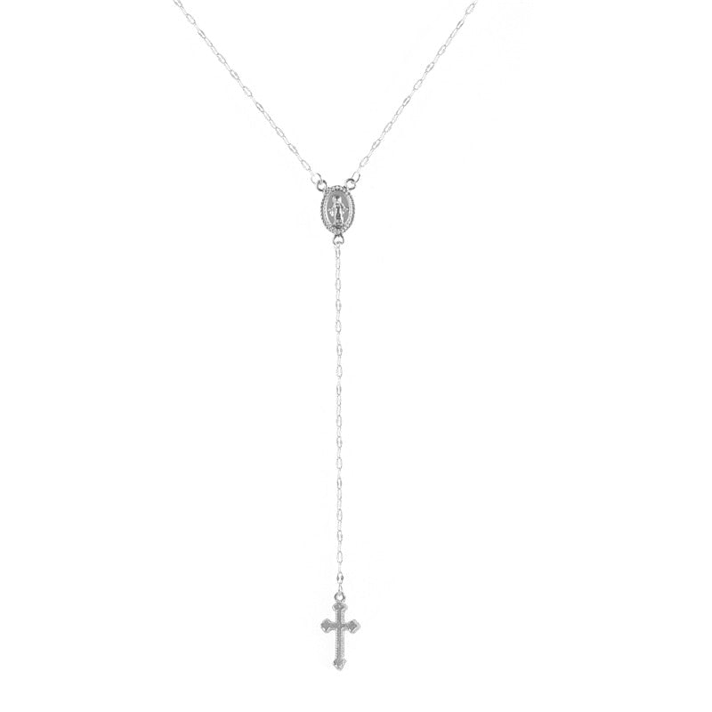 New Vintage Gold/Rose Gold Christian Cross Bohemia Religious Rosary Pendant image 4