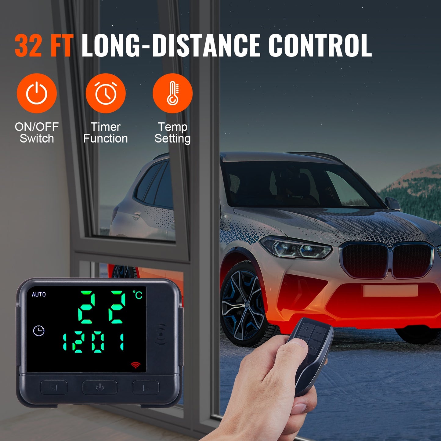 VEVOR 2/5/8KW Car Heater Diesel Air Heater 12V With Silencer Remote Control Tru image 5