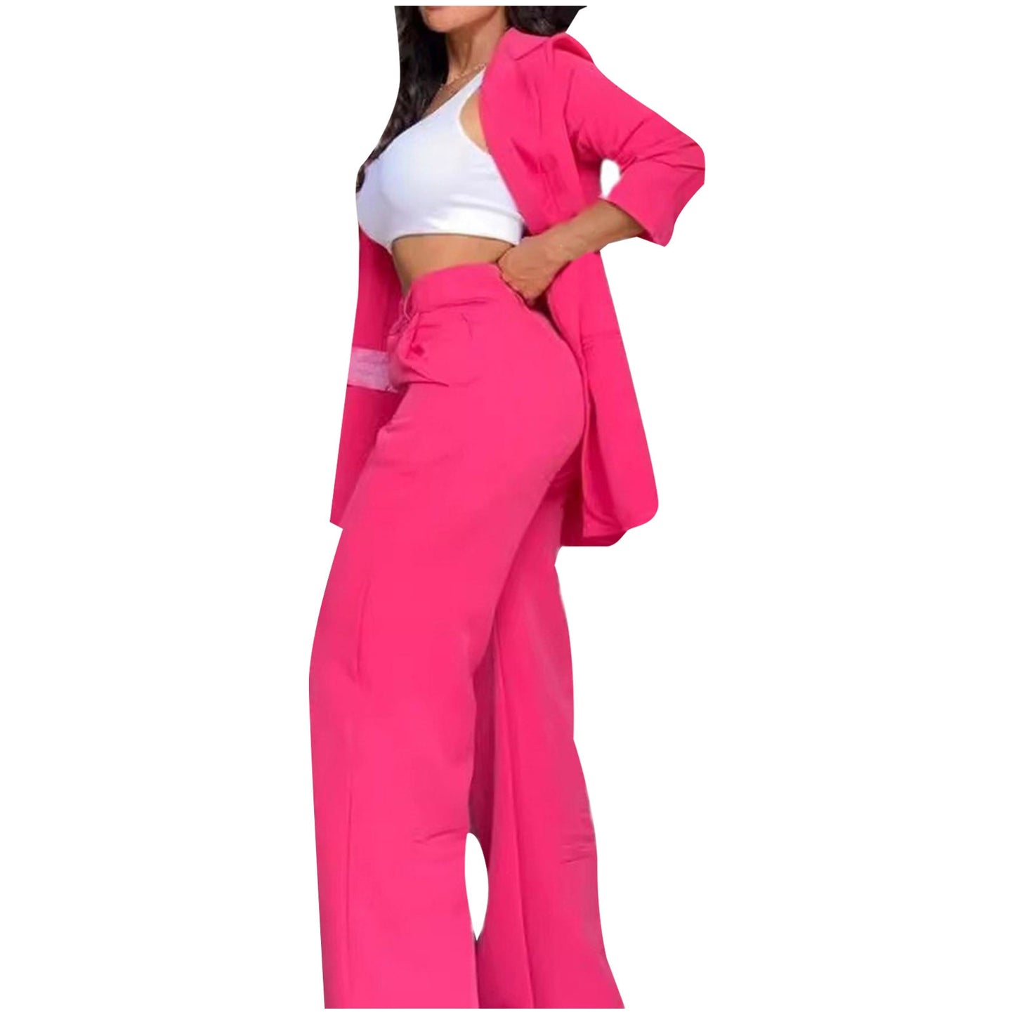 Women's Elegant Suits 2025 Spring/Autumn Latest Elegant Notched Collar Blazer L image 3