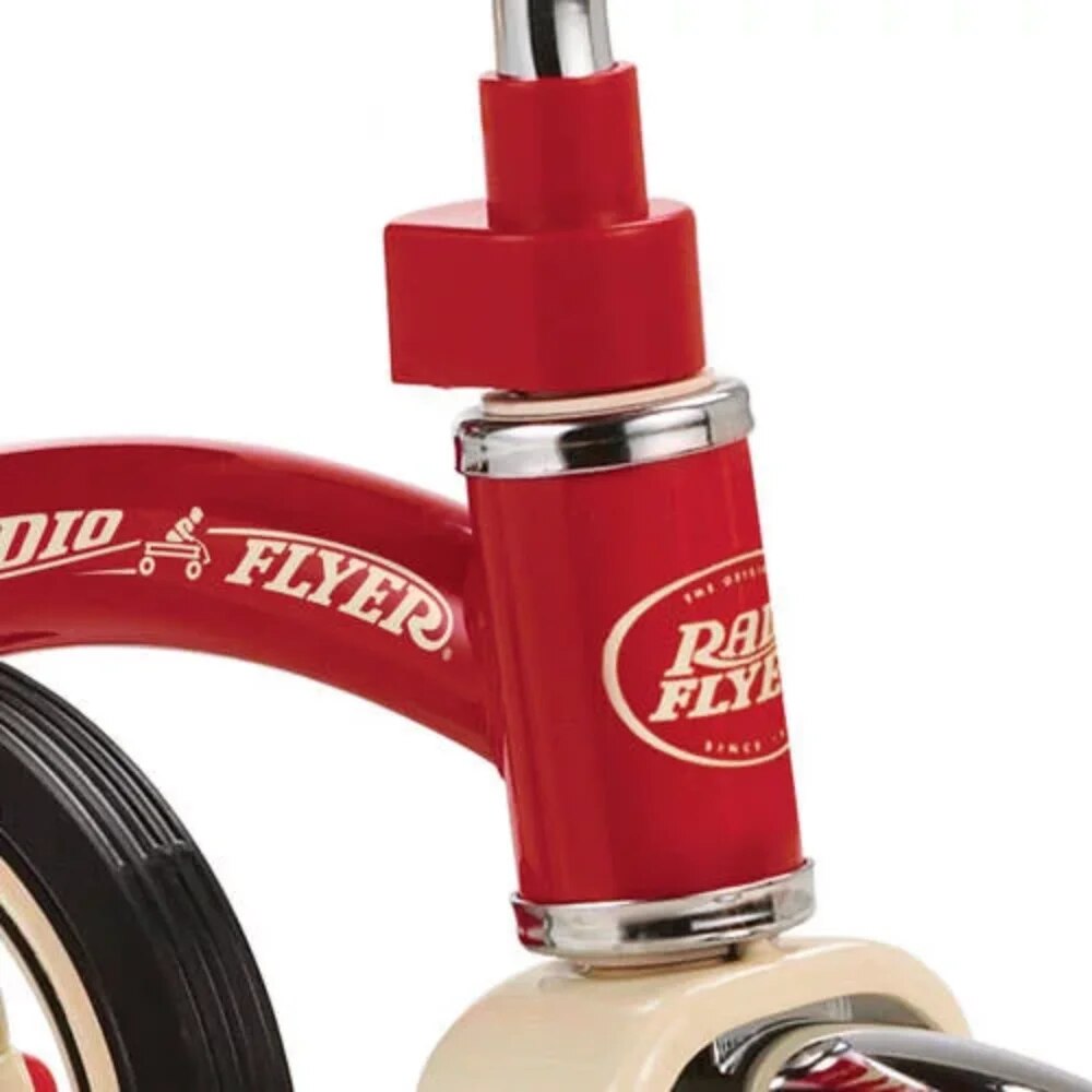 GISAEV, Classic Red Dual Deck Tricycle, 12" Front Wheel, Red image 6
