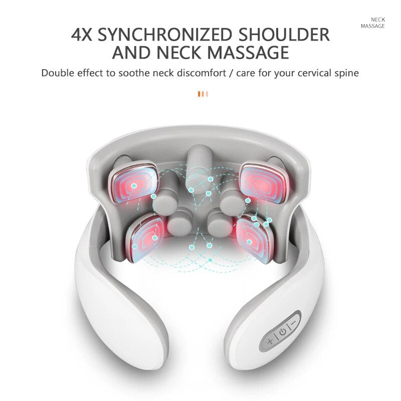 Upgraded Neck Protector Intelligent Rechargeable Voice Neck Massager Heating Mi image 4