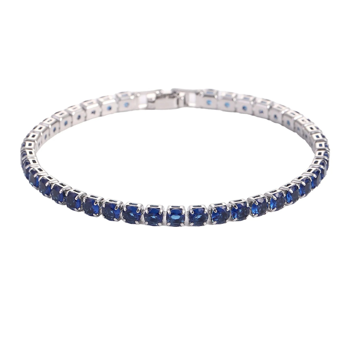 4mm Cubic Zirconia Tennis Bracelet Iced Out Chain Bracelets For Women Men Golde image 4
