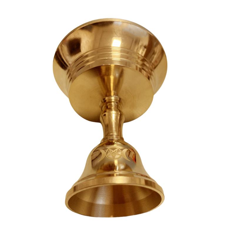 Brass Oil Lamp Holder Ghee Lamp Butter Lamp Holder Golden Cup Candle Candlestic image 1