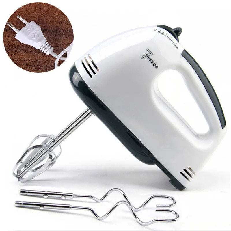 Electric Handheld Egg Beater Whisk Blender Home Kitchen Food Mixer 7 Speed Food image 2