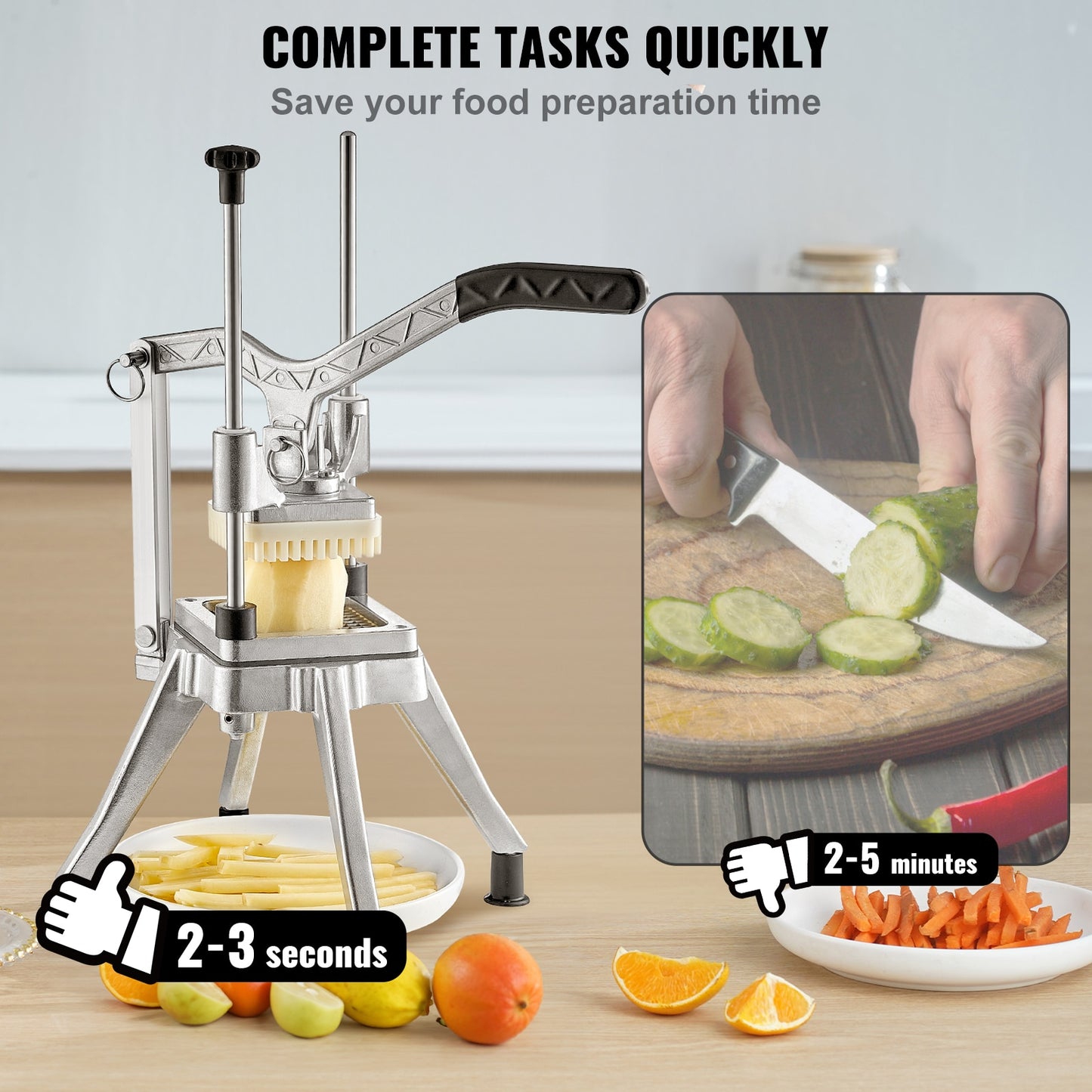 VEVOR Commercial Vegetable Fruit Heavy Duty Professional Food Dicer Kattex Fren image 5