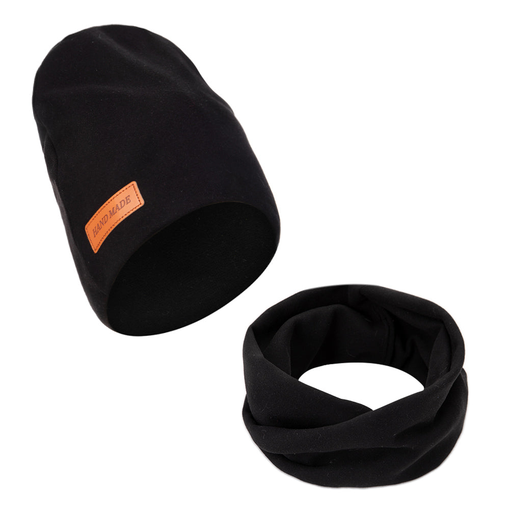 2Pcs/Lot Faux Cashmere Baby Turban Hats Scarf Set Newborn Kids Leather Stick Wi image 12