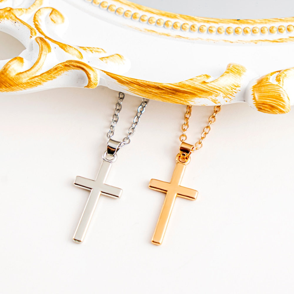 Fashion Female Cross Pendants Dropshipping Gold Jesus Cross Pendant Punk image 4