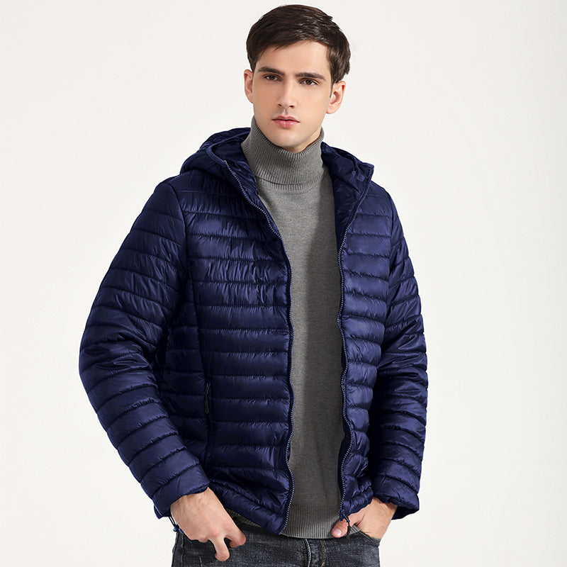 COUTUDI Lightweight Puffer Down Jackets for Men, Warm Parka, Windproof Coat, Ca image 4