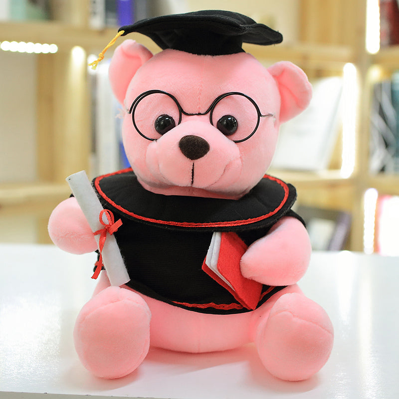 1pc 18cm Cute Graduate Dr. Bear Plush Toy Stuffed Bear kawaii Toys Funny Gradua image 3