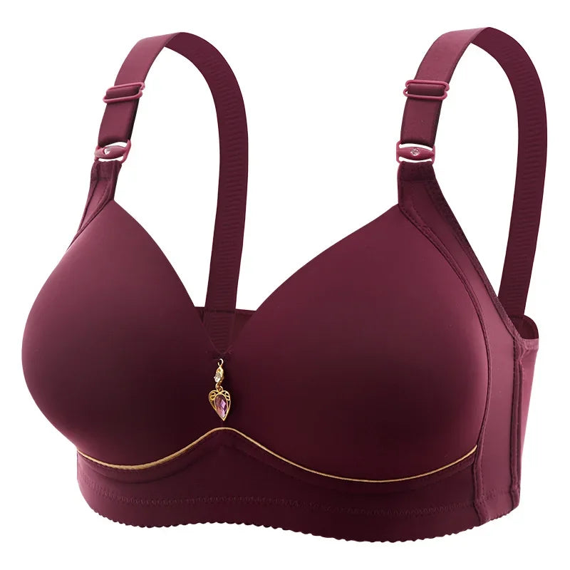 Mom Brassiere Without Steel Ring Breathable Gathered Ladies Underwear Non-magne image 4