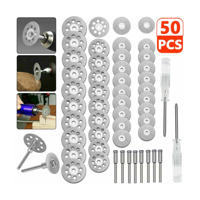 Diamond grinding disc set of 50 (silver), Suitable for cutting a variety of mat image 4
