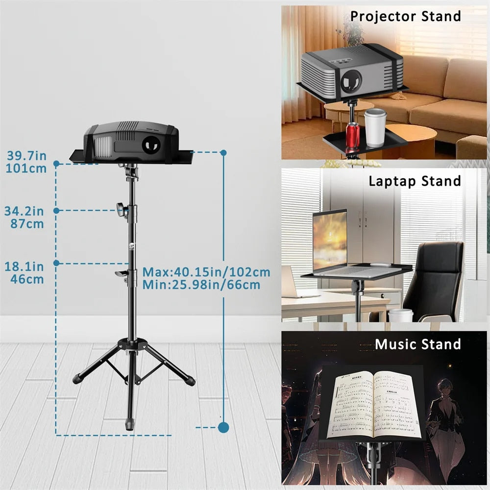 Projector Floor Tripod 90/125cm Stand Laptop Tripod Adjustable Height Mixer Sta image 4