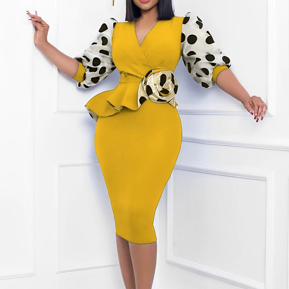 Plus Size Knitted Pencil Dress for Women Clothing 2023 Autumn Winter Hip Long S image 8