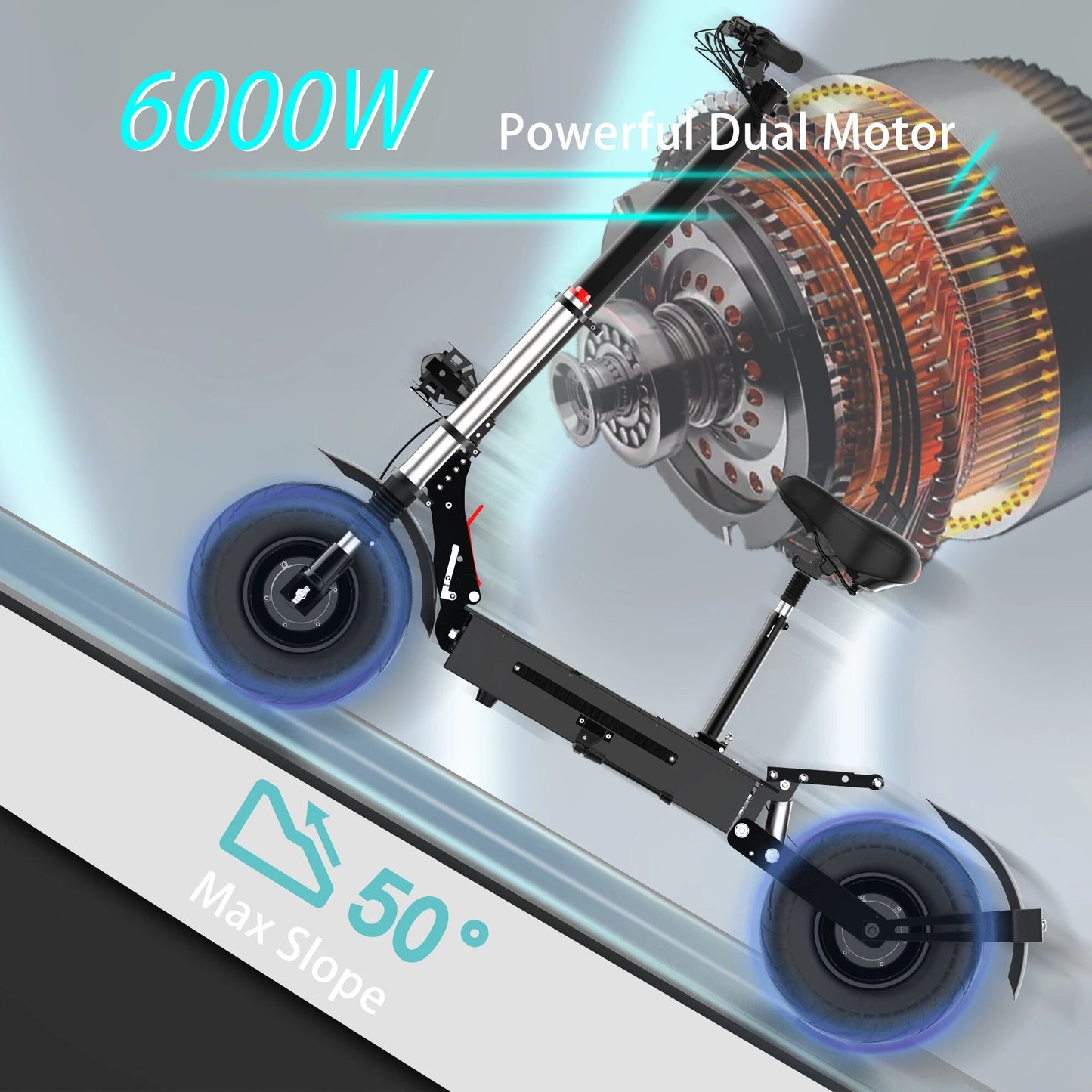 100km/h Top Speed Scooter Electric 13inch Tire Electric Kick Scooter Folding Hy image 6