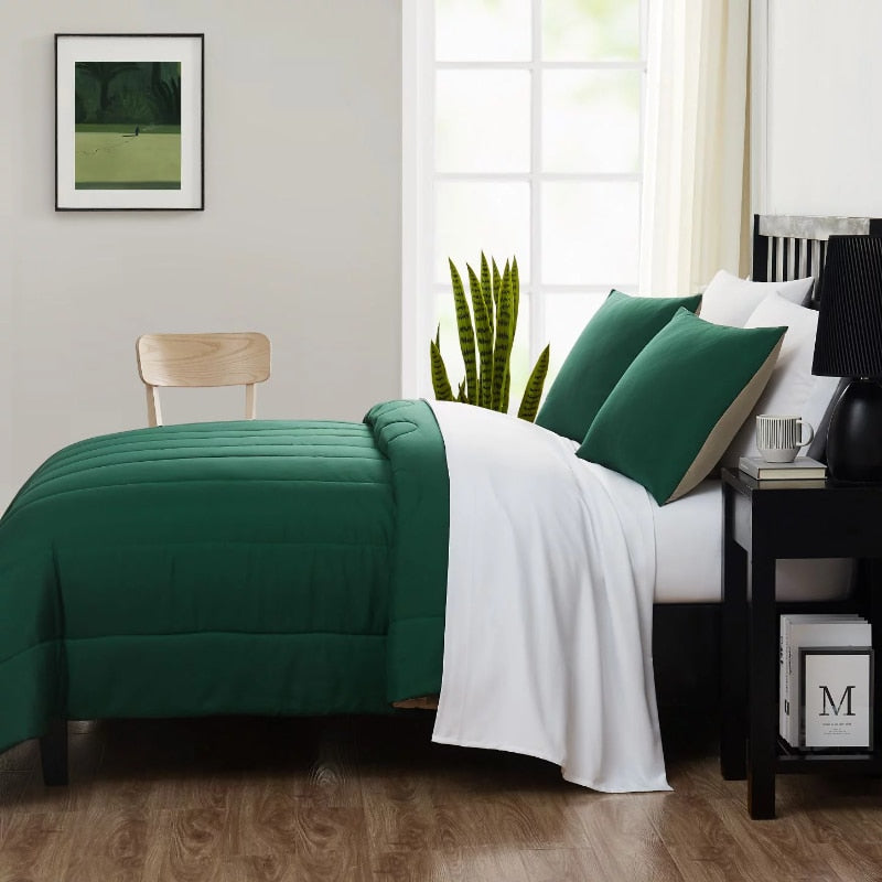 Mainstays Green 7 Piece Bed in a Bag Comforter Bedding Set with Sheets image 5