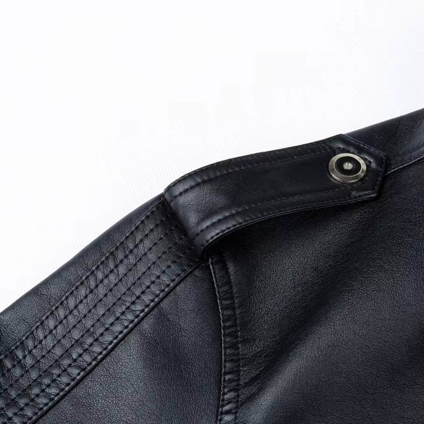 Autumn Winter Men's Motorcycle Biker Leather Jacket Men Windbreaker Fashion PU image 4
