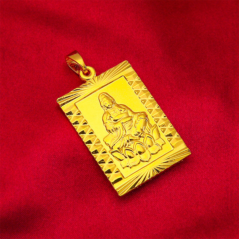 18 K Yellow Gold Color Dragon Pendant for Men Women Jewelry Women's Wedding Eng image 1