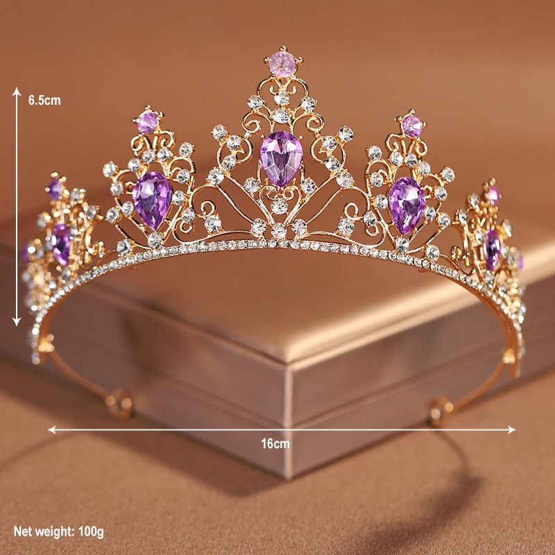 Itacazzo Bridal Headwear Gold-colour Baroque Style Mysterious Ladies' Crown For image 1