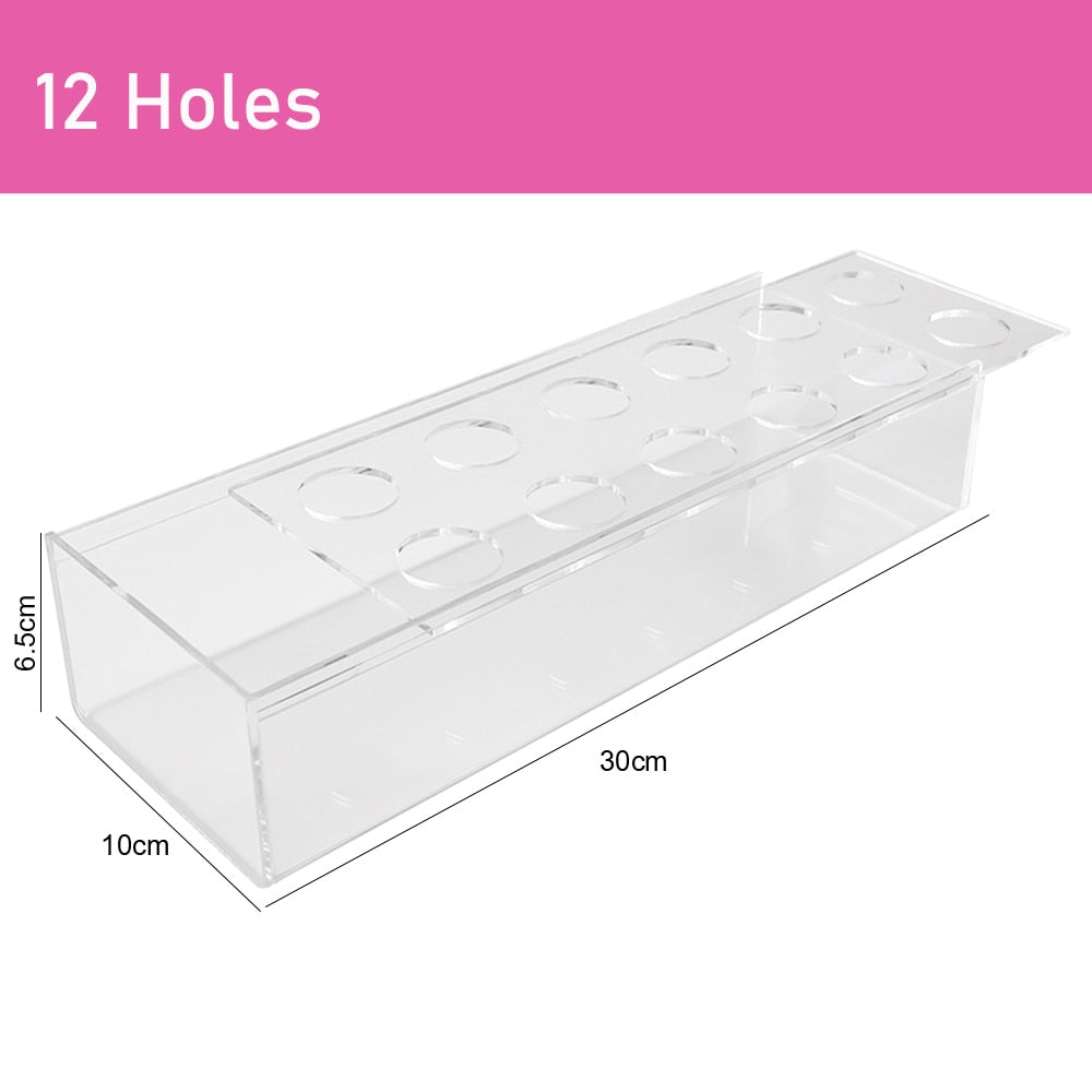 Transparent Acrylic Long Flower Vase Clear Rectangular Vase For Dining Table Ho image 6