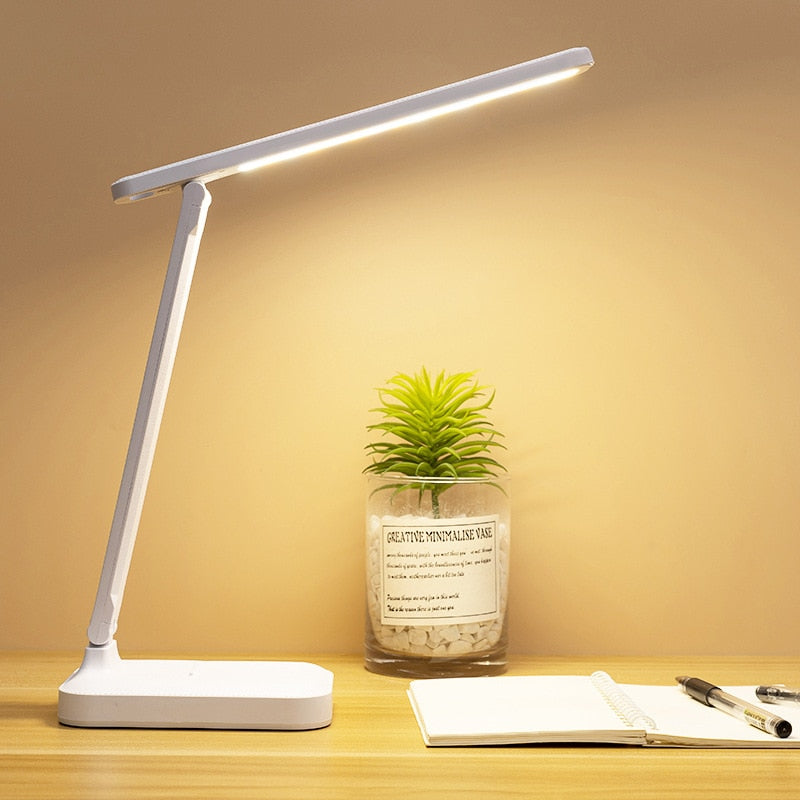 4000mAh Chargeable Folding table lamp eye protection touch dimmable LED lamp be image 1