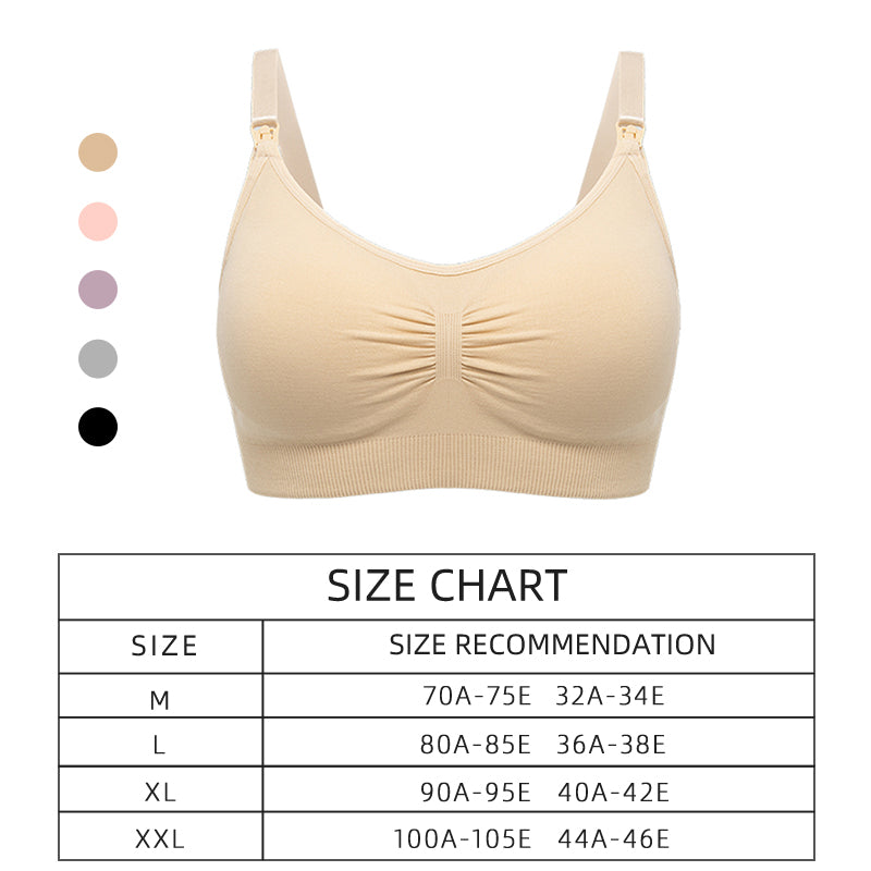 High Quality Plus Size Nursing Bra Breathable Women Breastfeeding Underwear Sea image 18