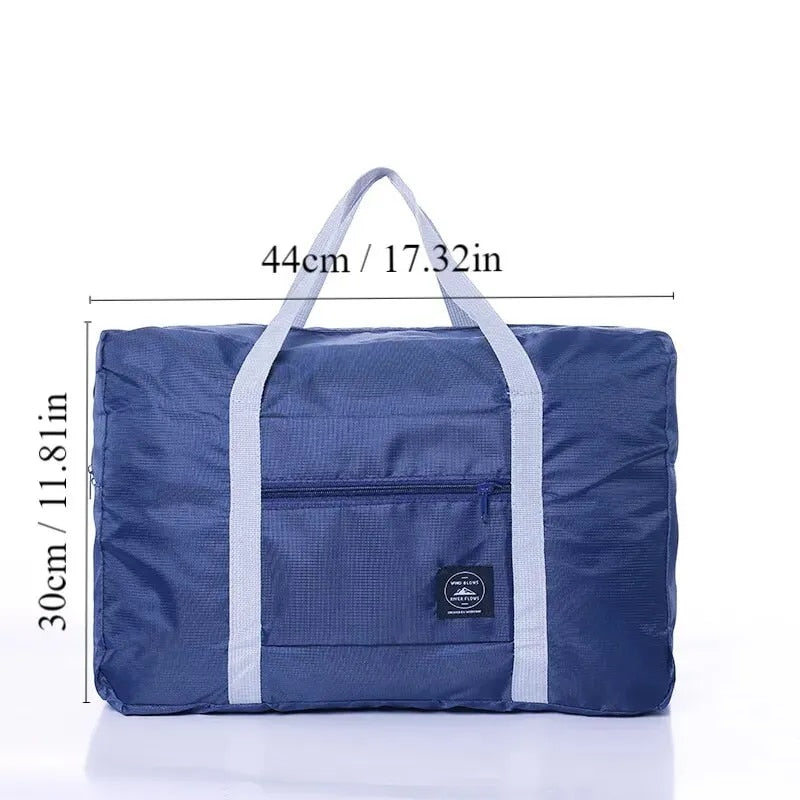 1Pc Red/Navy/Green Multifunctional Folding Travel Bag Single Shoulder Hand Lugg image 3