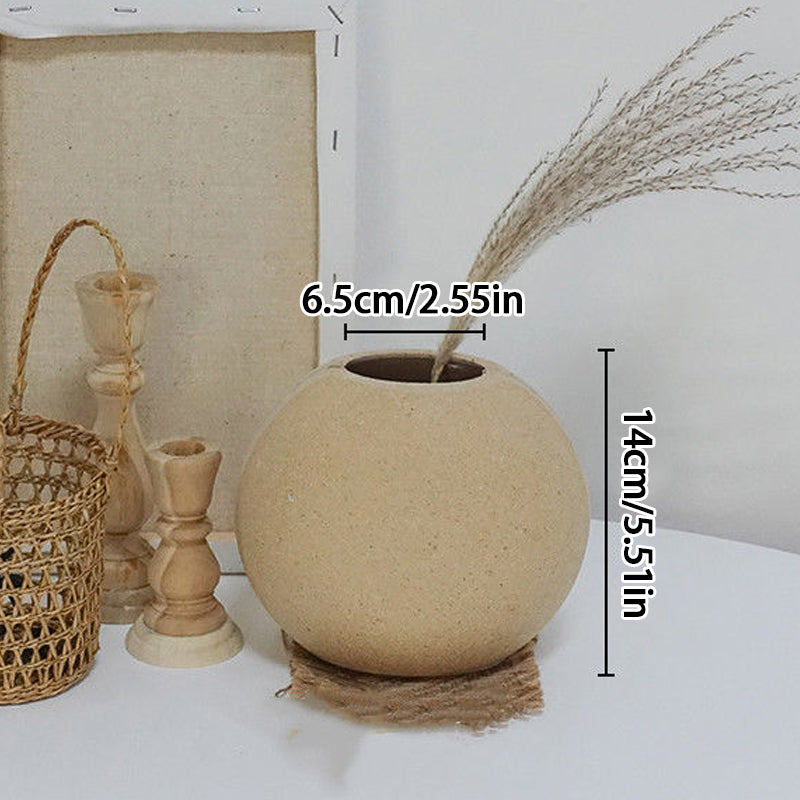 Ins Style Wooden Small Vase Natural Solid Wood Flower Vases Home Office Table A image 8