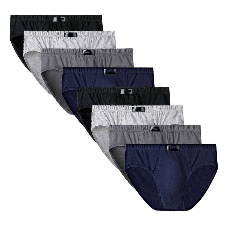 8Pcs Fashion Men's Panties Mens Cotton Underwear Men Briefsr Bikini Pant Men C image 2