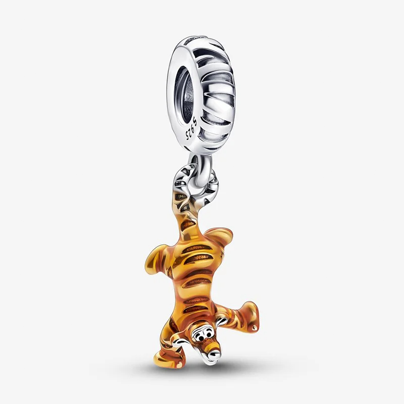 925 Silver Disney 100th Princess Pumpkin Cart Mickey Minnie Dumbo Charm Stitch image 9