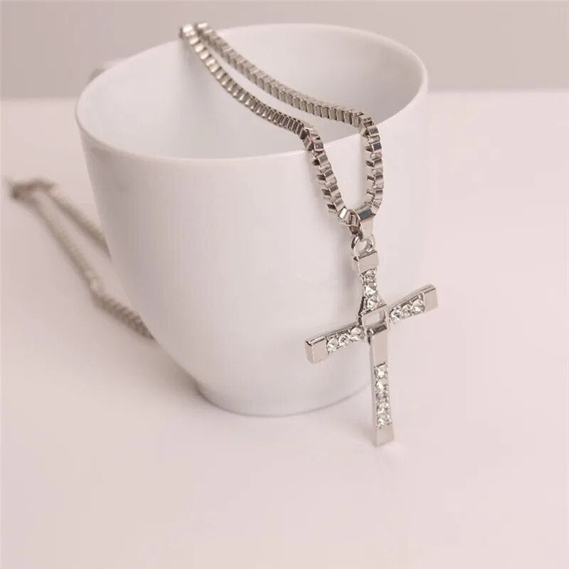 Fashion Crucifix Jesus Christ Men Jewelry Gold Brown Silver Color Metal Cross P image 9