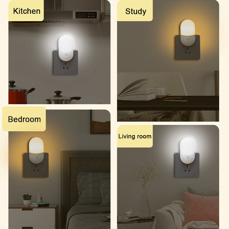Bedside Lamp LED Mini Night Light EU US Plug Eye Protection Night Light Kids Gi image 1