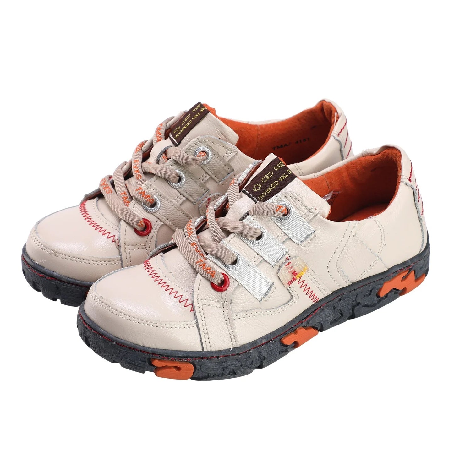 Genuine Leather Women's Flat Sneaker Shoes for Outdoor image 4