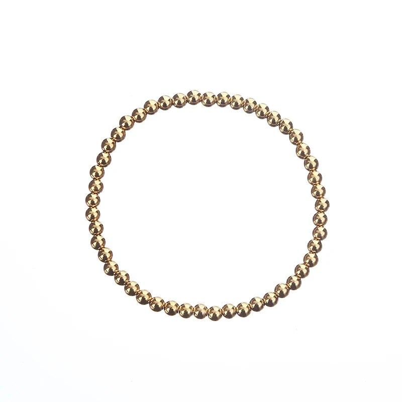 Fashion Jewelry 18K Gold Plated Waterproof Metal Ball High Quality Smooth Diame image 11