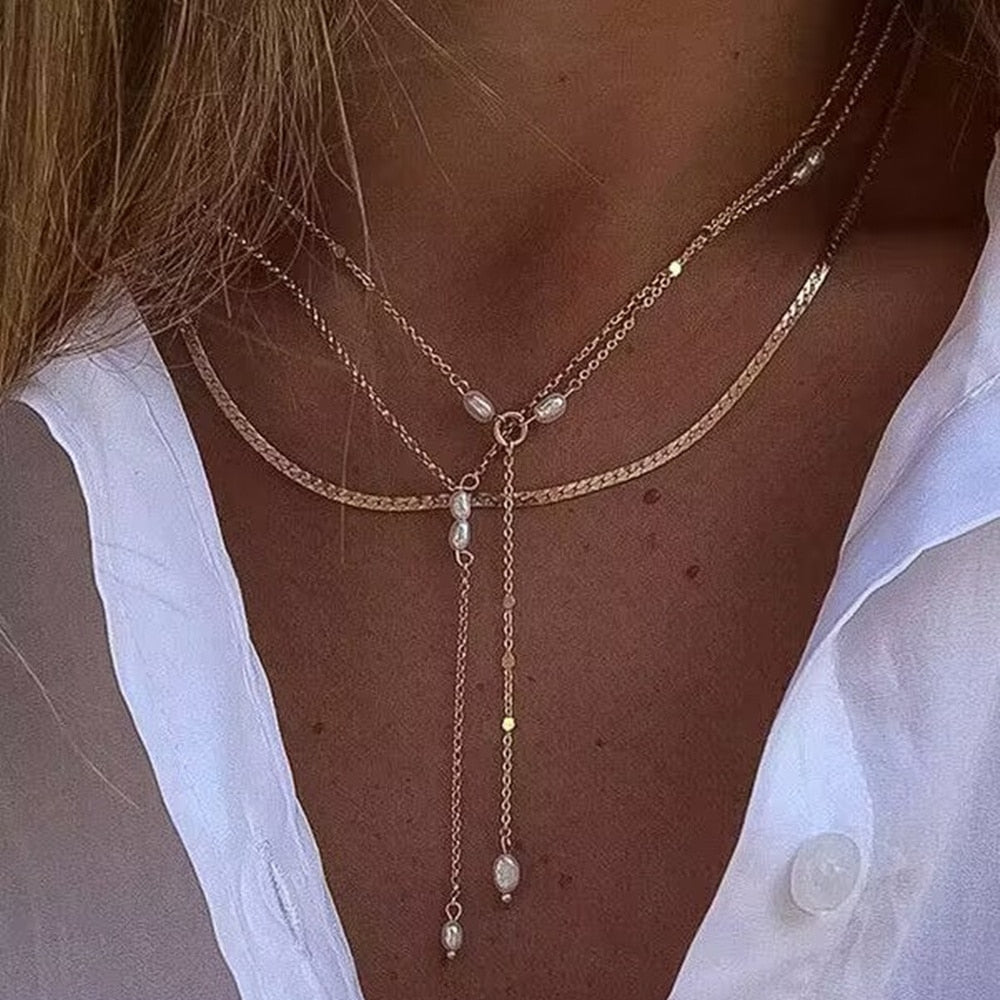 Bohemian Multilayer Handmade Flower Necklaces Vintage Chokers For Women Gold Co image 3